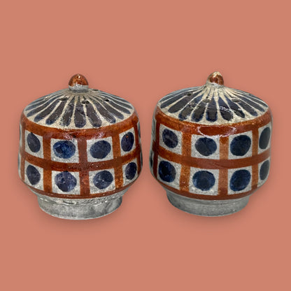 Handmade Mexican Pottery Salt and Pepper Shakers