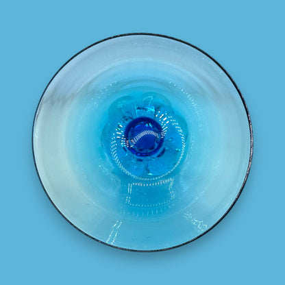 Cobalt Blue Art Glass Dessert Bowl - Aseda C20 - By Bo Borgstrom - 1960's MCM