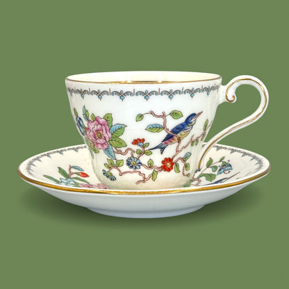 Aynsley Pembroke Teacup and Saucer, Vintage Bone China, England 🐦