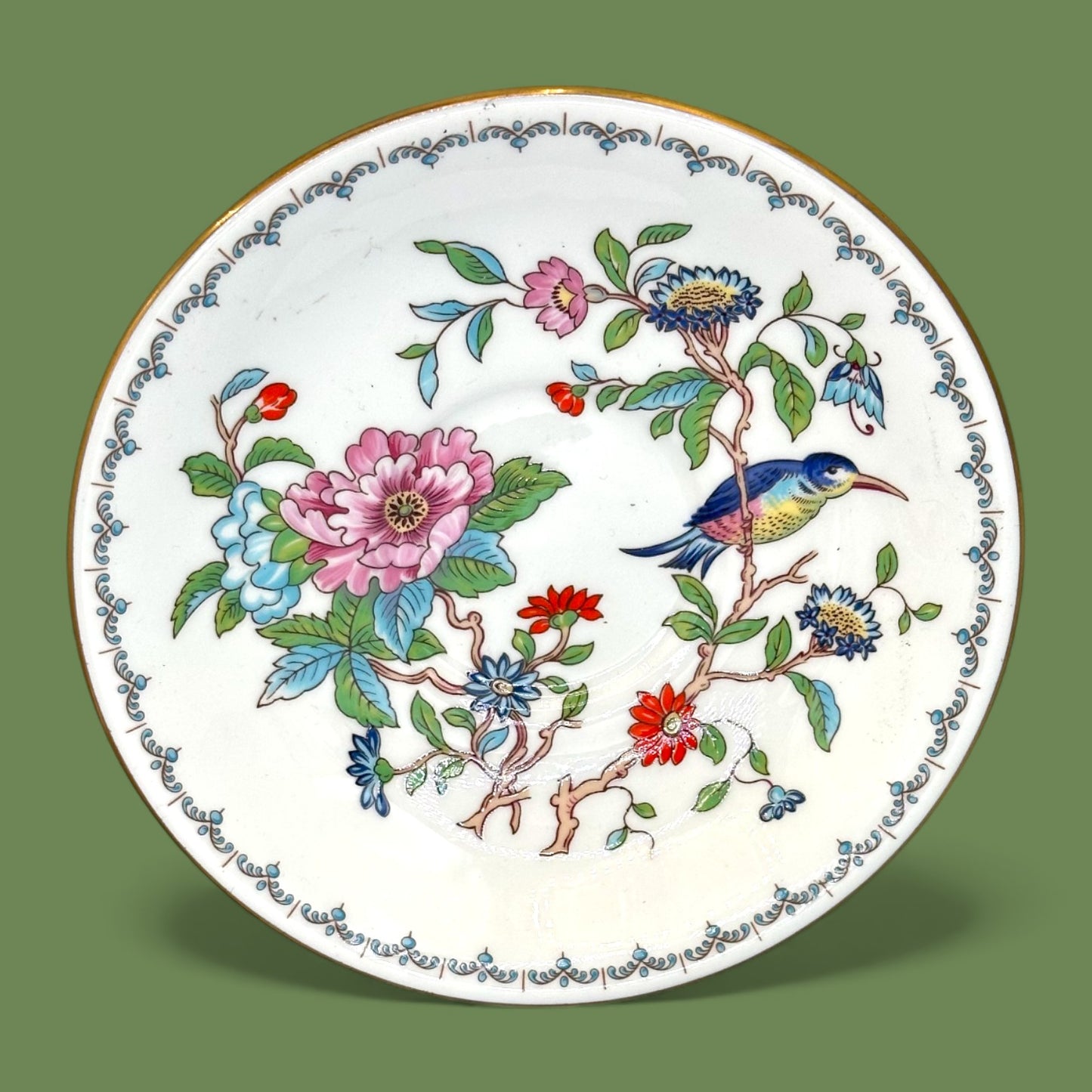 Aynsley Pembroke Teacup and Saucer, Vintage Bone China, England 🐦