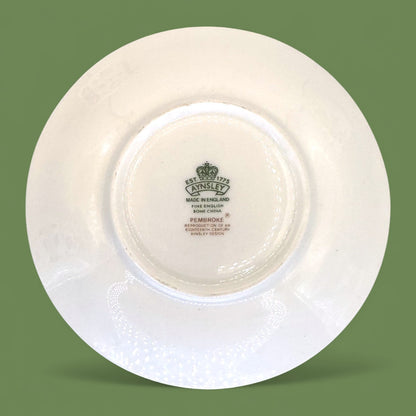 Aynsley Pembroke Teacup and Saucer, Vintage Bone China, England 🐦