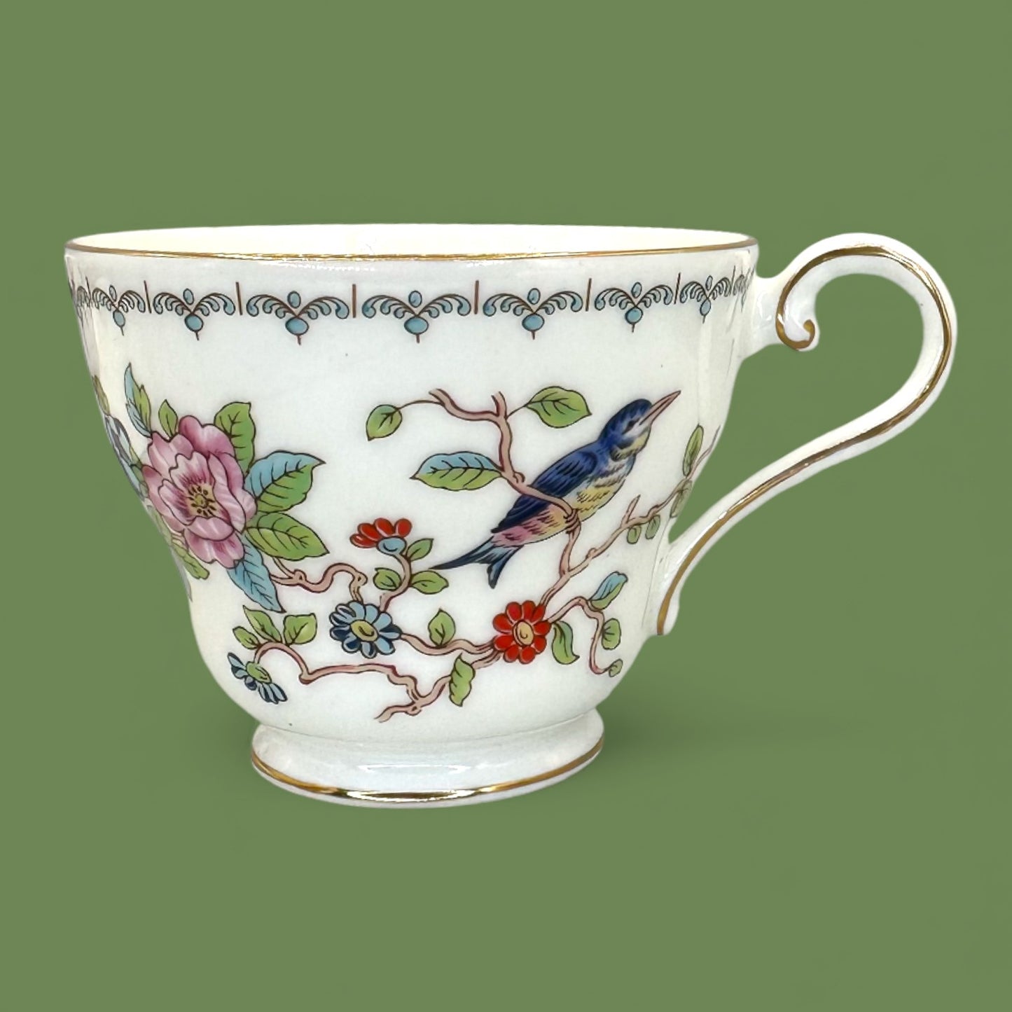 Aynsley Pembroke Teacup and Saucer, Vintage Bone China, England 🐦