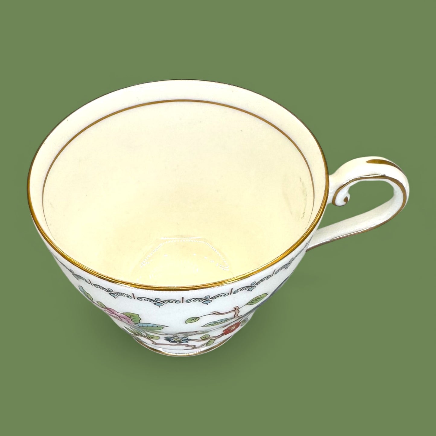 Aynsley Pembroke Teacup and Saucer, Vintage Bone China, England 🐦