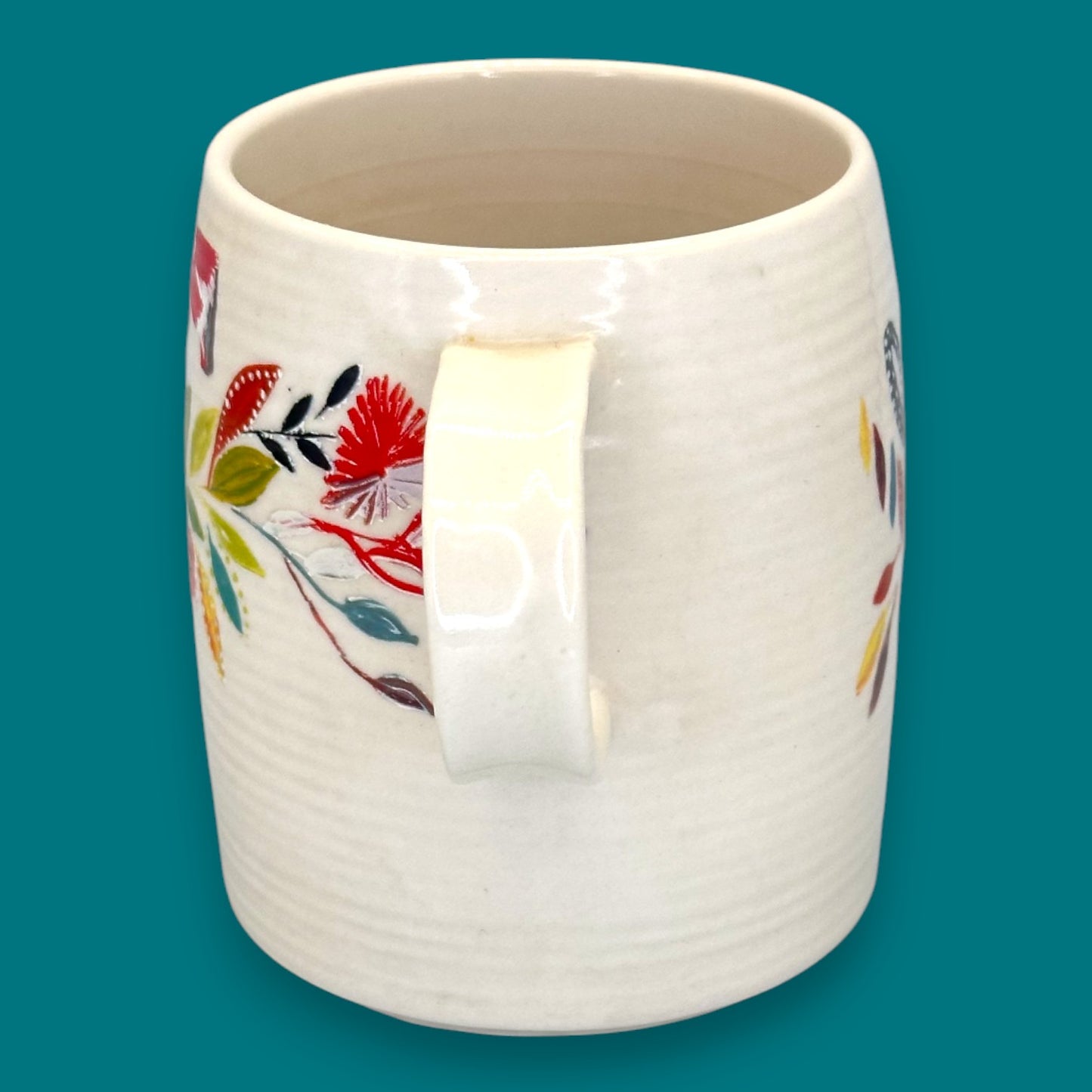 Anthropologie Floral Monogram Mug with Initial T by Starla M.