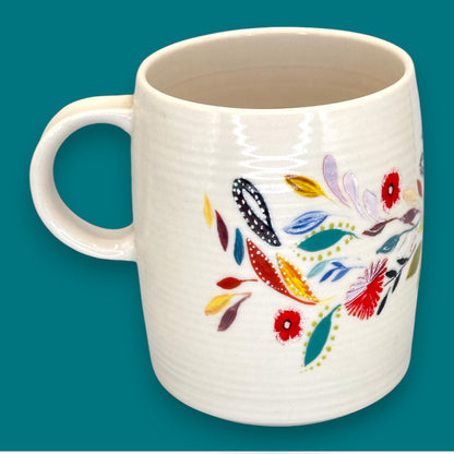 Anthropologie Floral Monogram Mug with Initial T by Starla M.