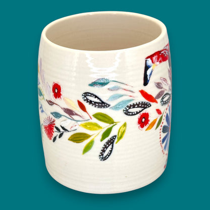 Anthropologie Floral Monogram Mug with Initial T by Starla M.