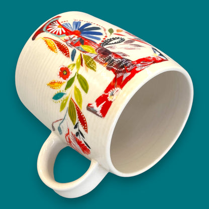 Anthropologie Floral Monogram Mug with Initial T by Starla M.