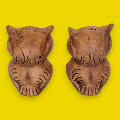 Watson's Groovy Owl Salt and Pepper Shakers, Vintage 1970s Ceramic 🦉