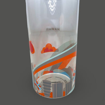 Starbucks Hawaii You Are Here Glass Travel Mug Tumbler 18.5 fl oz