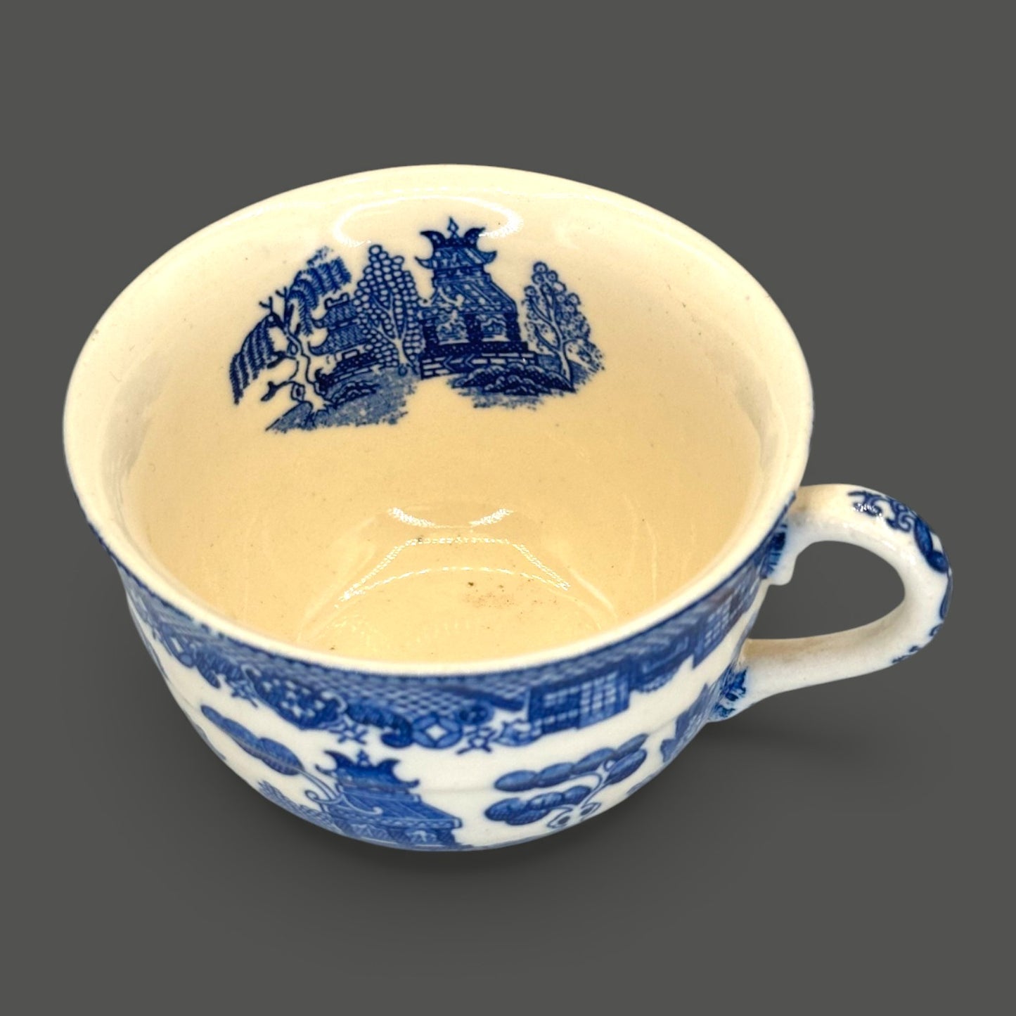 Vintage Blue and White Blue Willow Tea Cup Made in Japan Replacement Mug