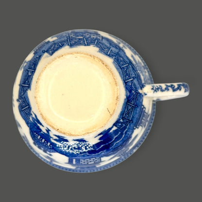 Vintage Blue and White Blue Willow Tea Cup Made in Japan Replacement Mug