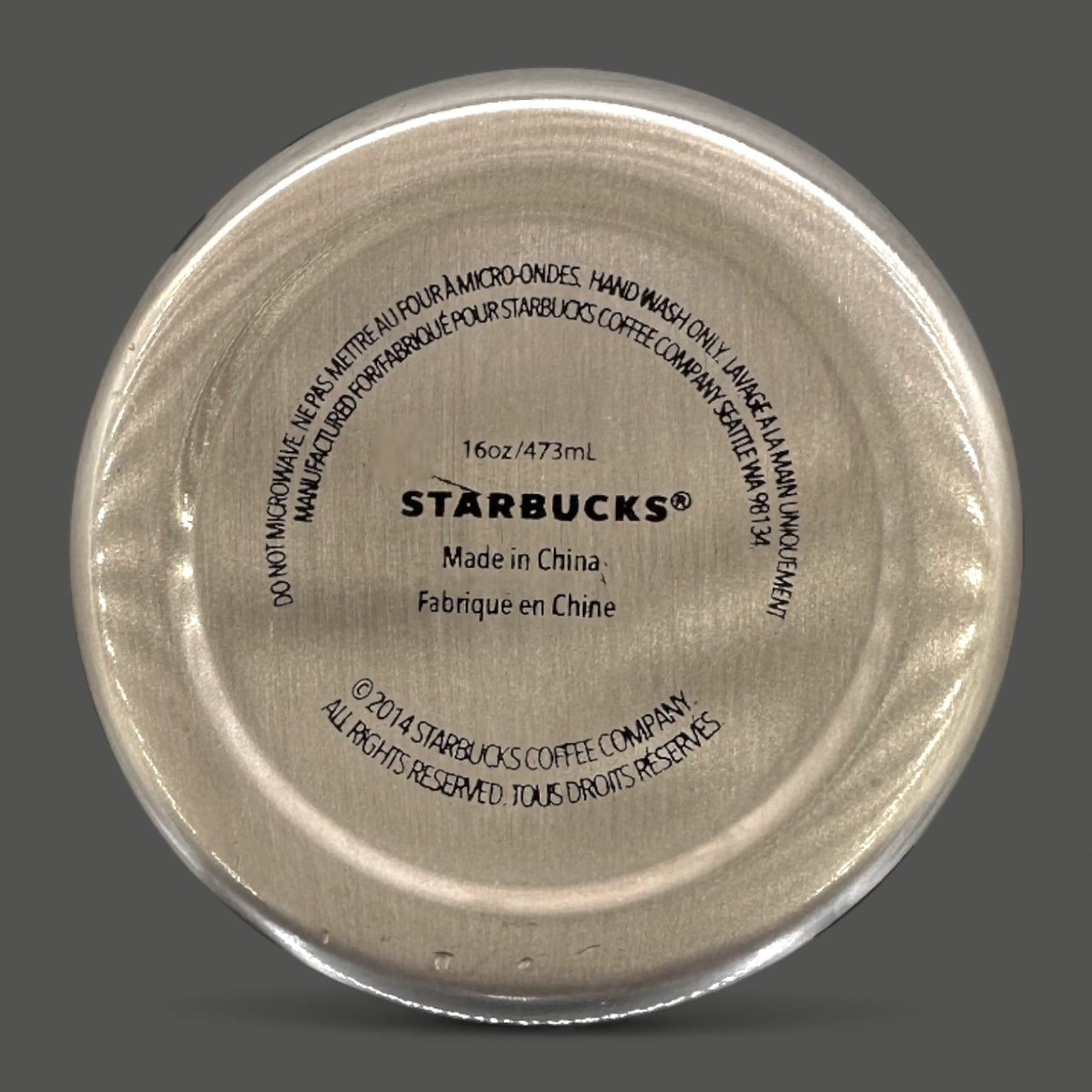 Starbucks Black and Sivler Stainless Steel Travel Mug Tumbler Replacement Mug