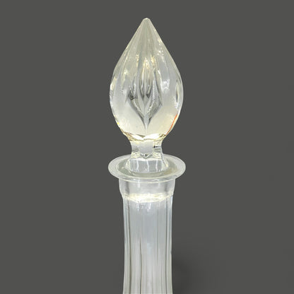 Vintage Crystal Whiskey Decanter – Mid-Century Round Barware