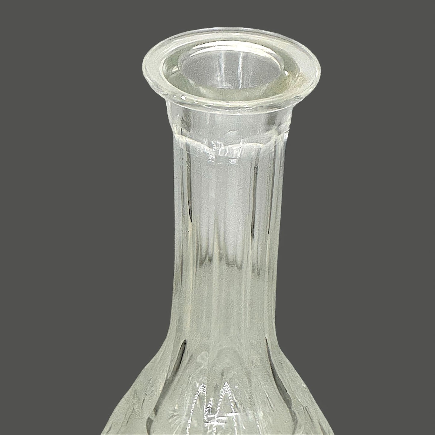 Vintage Crystal Whiskey Decanter – Mid-Century Round Barware