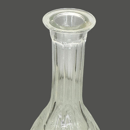 Vintage Crystal Whiskey Decanter – Mid-Century Round Barware