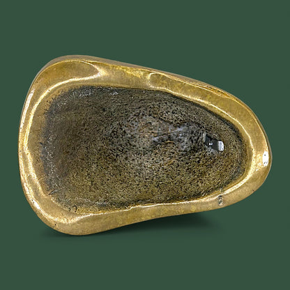 Lancashire County Brass Fireman Helmet Paperweight