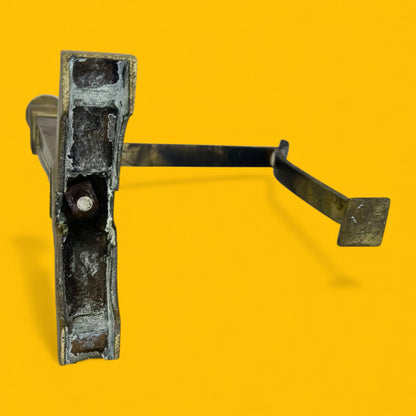 English Brass Fireplace Andirons Pair - Victorian Glamour