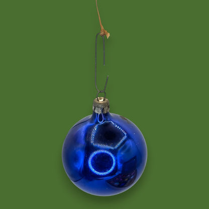 Vintage Santa Land Christmas Ornaments Glass Ball 12 x 2.25" Set with Original Box 🎁 🎄