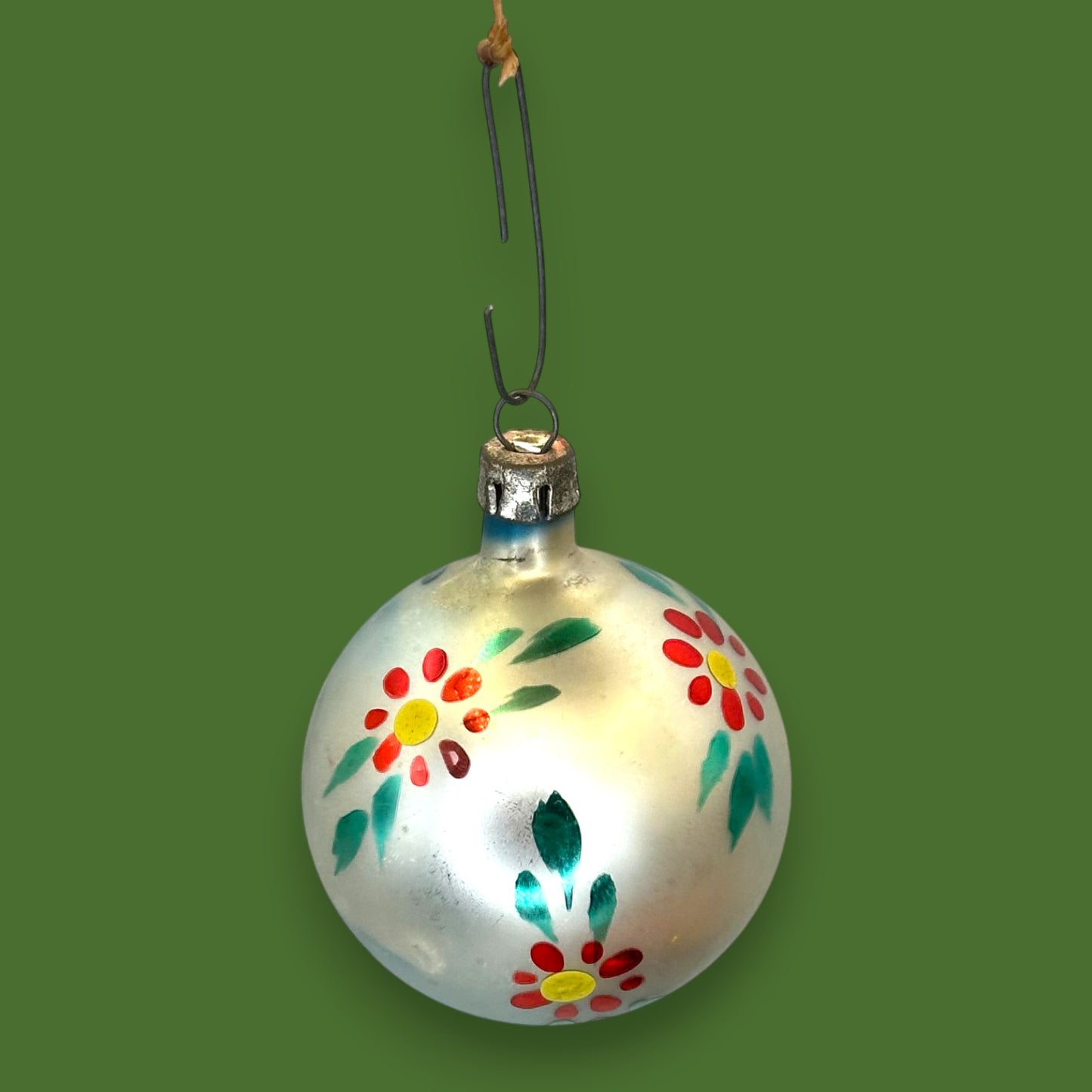 Vintage Santa Land Christmas Ornaments Glass Ball 12 x 2.25" Set with Original Box 🎁 🎄