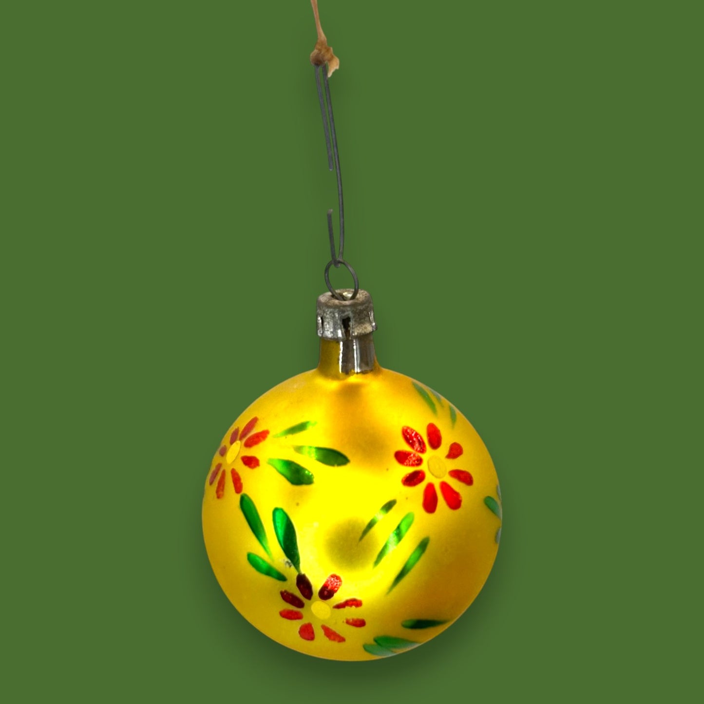 Vintage Santa Land Christmas Ornaments Glass Ball 12 x 2.25" Set with Original Box 🎁 🎄