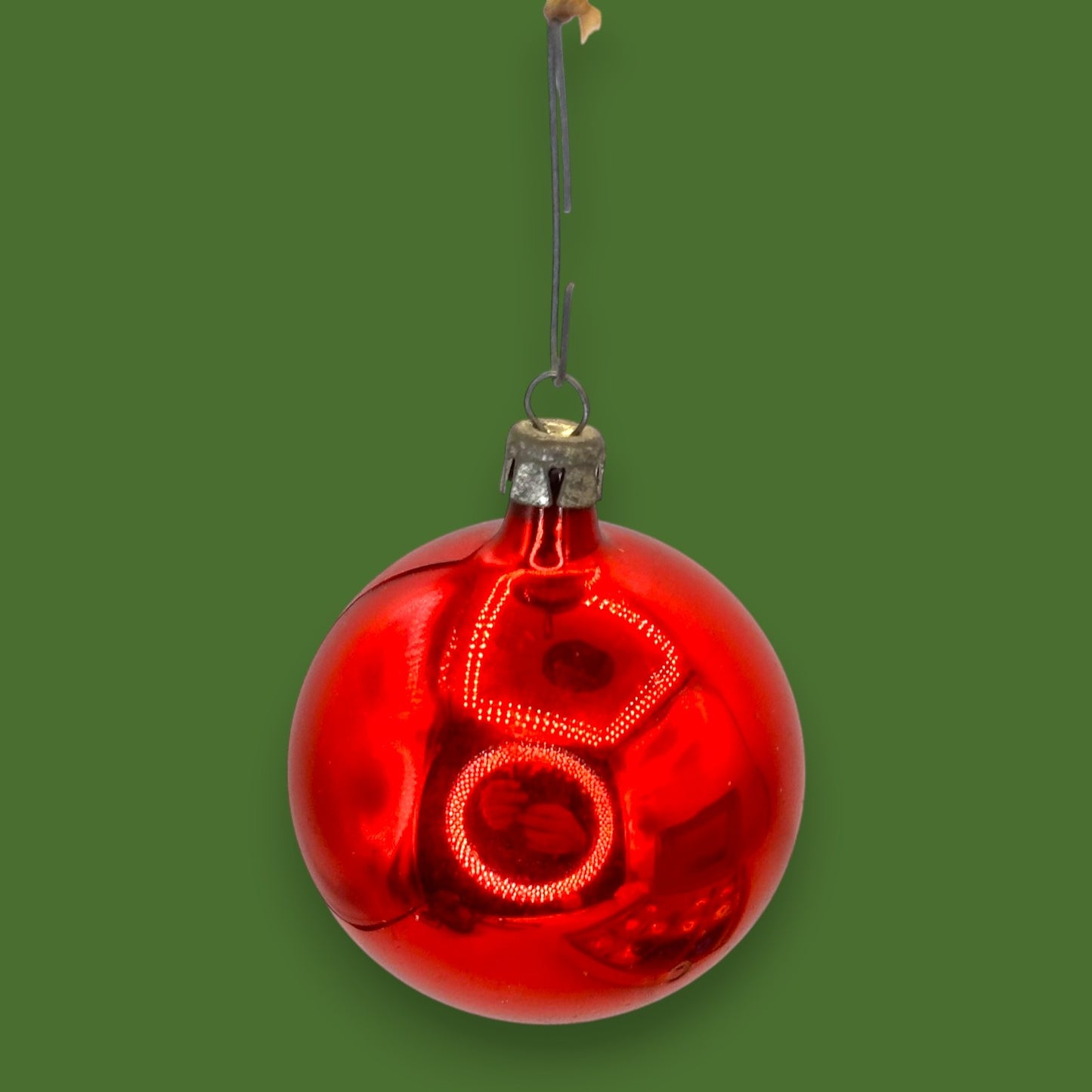 Vintage Santa Land Christmas Ornaments Glass Ball 12 x 2.25" Set with Original Box 🎁 🎄