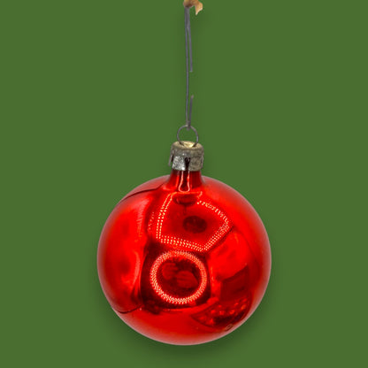 Vintage Santa Land Christmas Ornaments Glass Ball 12 x 2.25" Set with Original Box 🎁 🎄