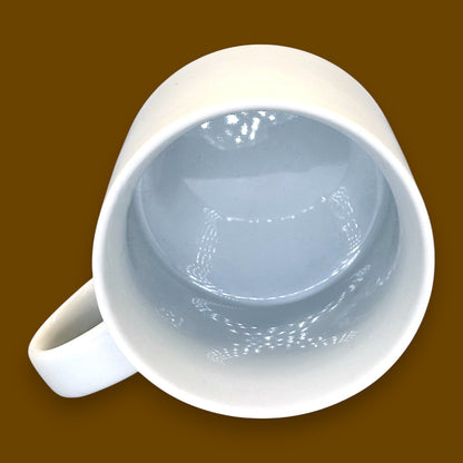 Starbucks White Gold Lettering Ceramic Mug with Red Base Replacement Mug