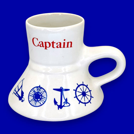 Captain Porcelain No-Spill Nautical Coffee Mug Replacement Mug