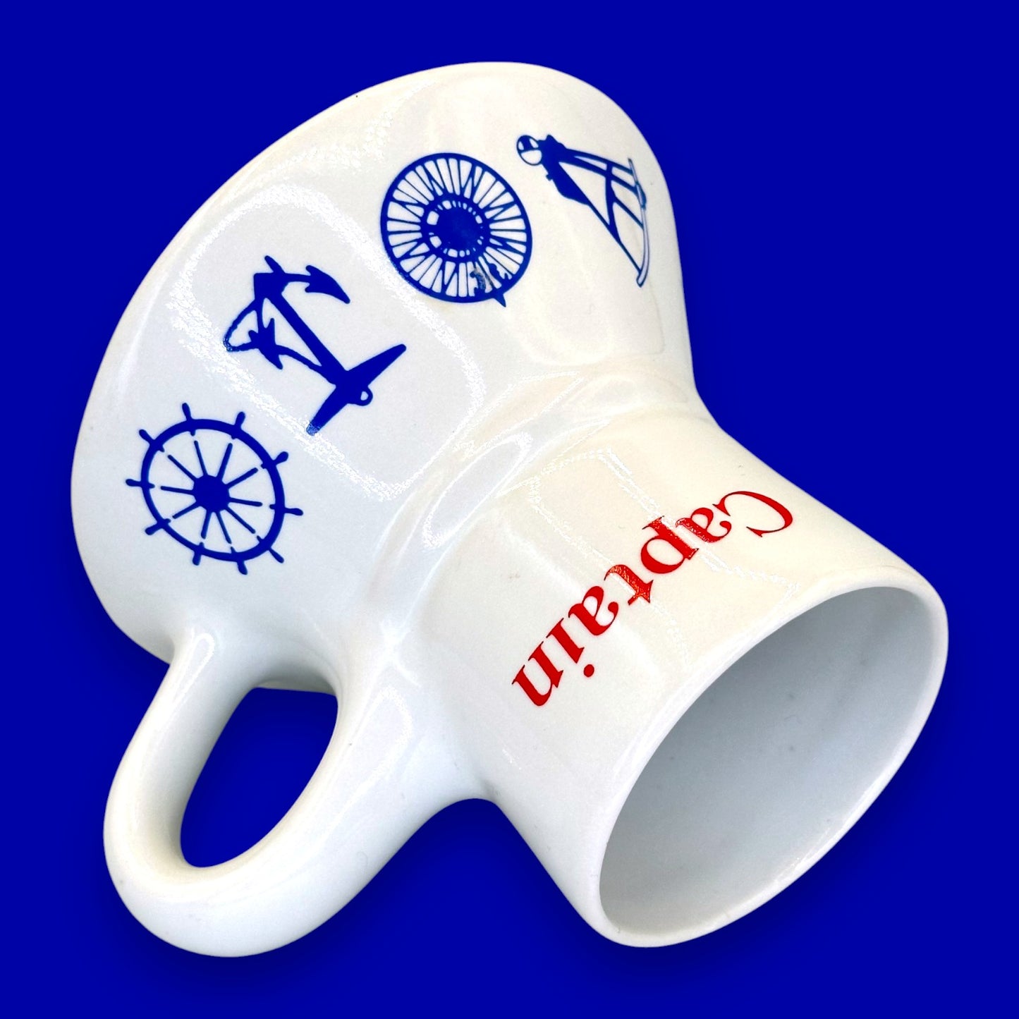 Captain Porcelain No-Spill Nautical Coffee Mug Replacement Mug