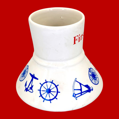 First Mate Porcelain No-Spill Nautical Coffee Mug Replacement Mug