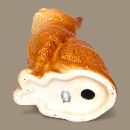 Beswick Ginger Cat Figurine Sitting Lucky Kitten Made in Englan