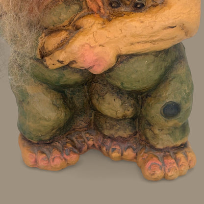 Vintage Hugging Troll Couple Figurine - Nyform Collectible 🍄