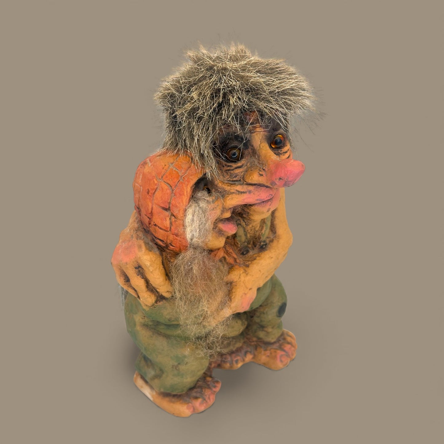 Vintage Hugging Troll Couple Figurine - Nyform Collectible 🍄