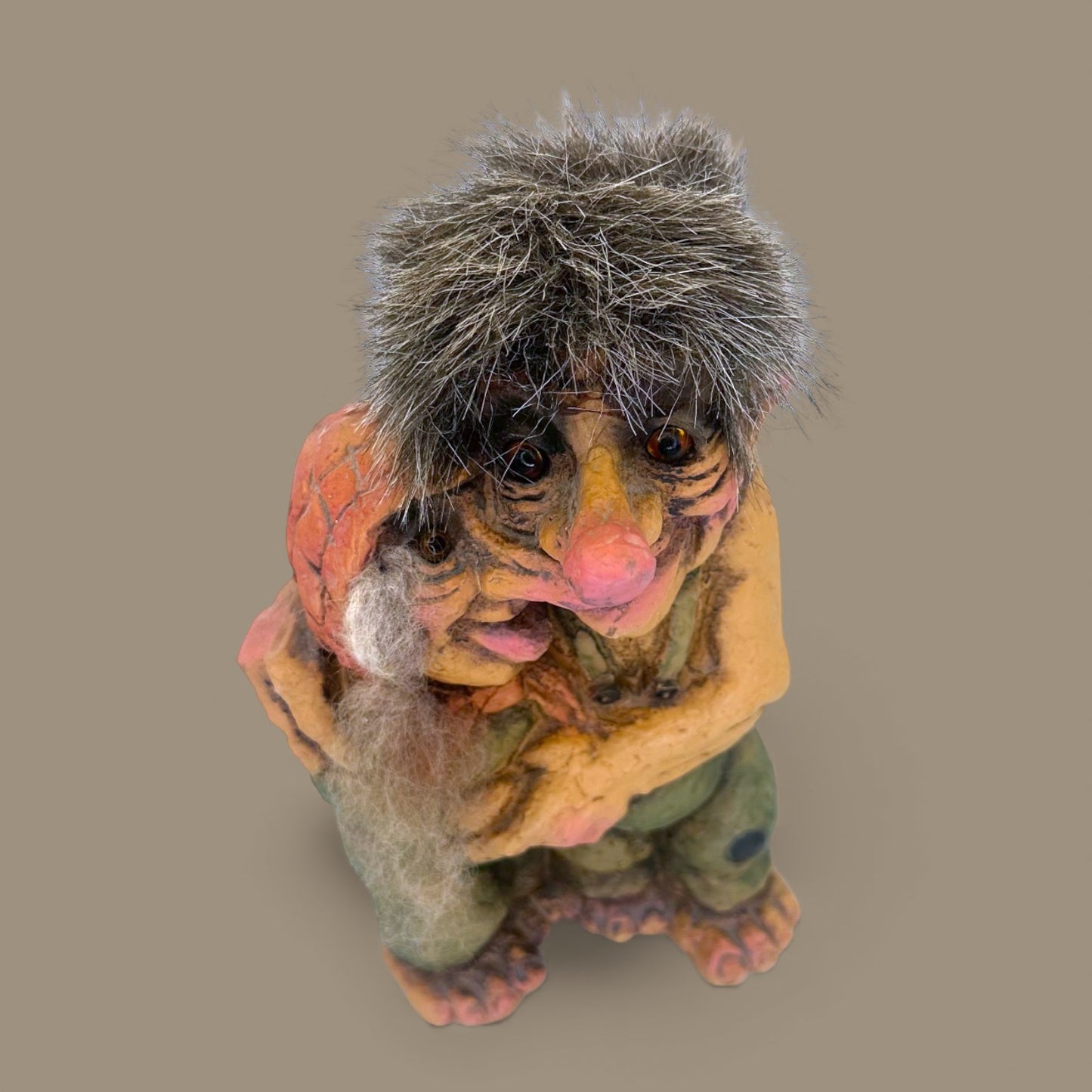 Vintage Hugging Troll Couple Figurine - Nyform Collectible 🍄