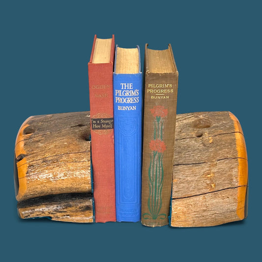 Vintage Australian Mulga Wood Book Ends - Mid Century Pair - Unique
