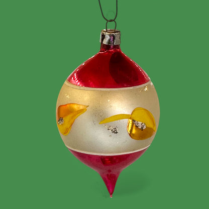 Vintage Mid-Century Christmas Ornaments, Box of 12 Shiny Brite Style - Mercury Glass