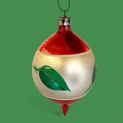 Vintage Mid-Century Christmas Ornaments, Box of 12 Shiny Brite Style - Mercury Glass