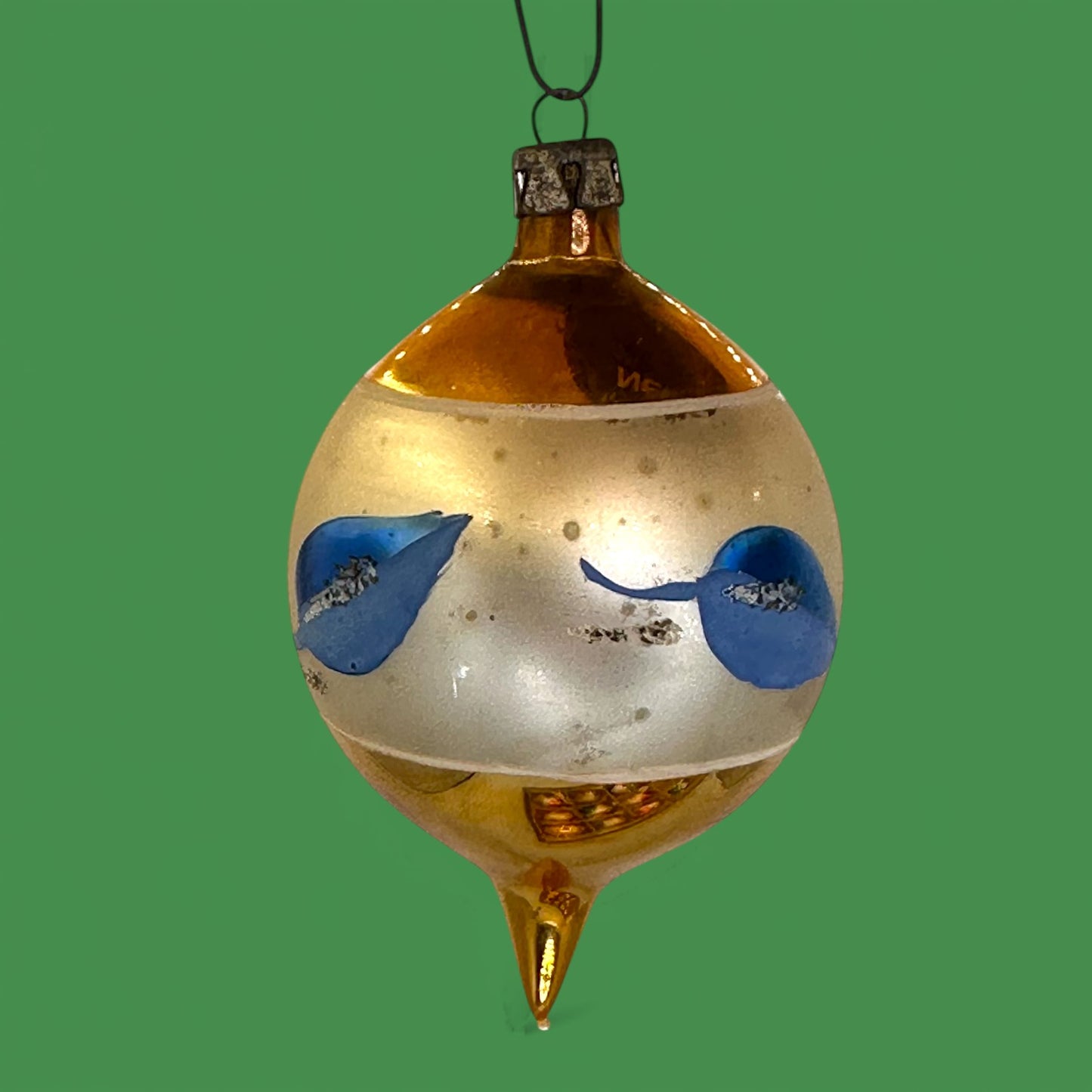 Vintage Mid-Century Christmas Ornaments, Box of 12 Shiny Brite Style - Mercury Glass