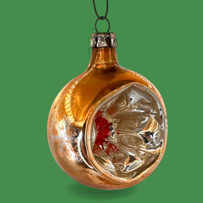 Vintage Shiny Brite Ornaments, 12-piece Set, Retro Christmas Decor - Indents - Mercury Glass