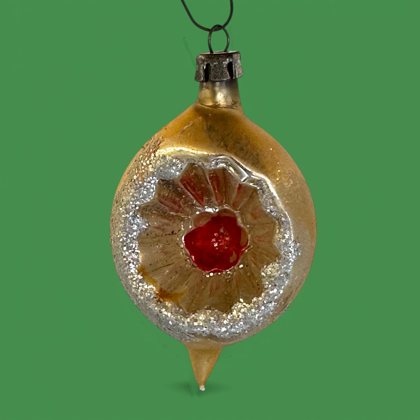 Vintage Shiny Brite Ornaments, 12-piece Set, Retro Christmas Decor - Indents - Mercury Glass