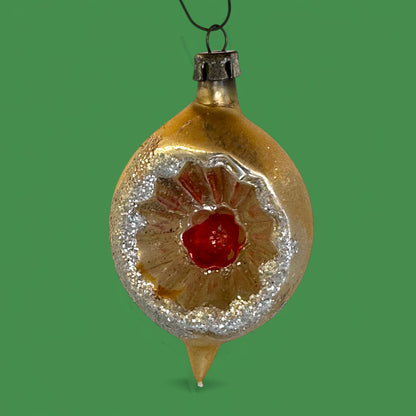 Vintage Shiny Brite Ornaments, 12-piece Set, Retro Christmas Decor - Indents - Mercury Glass