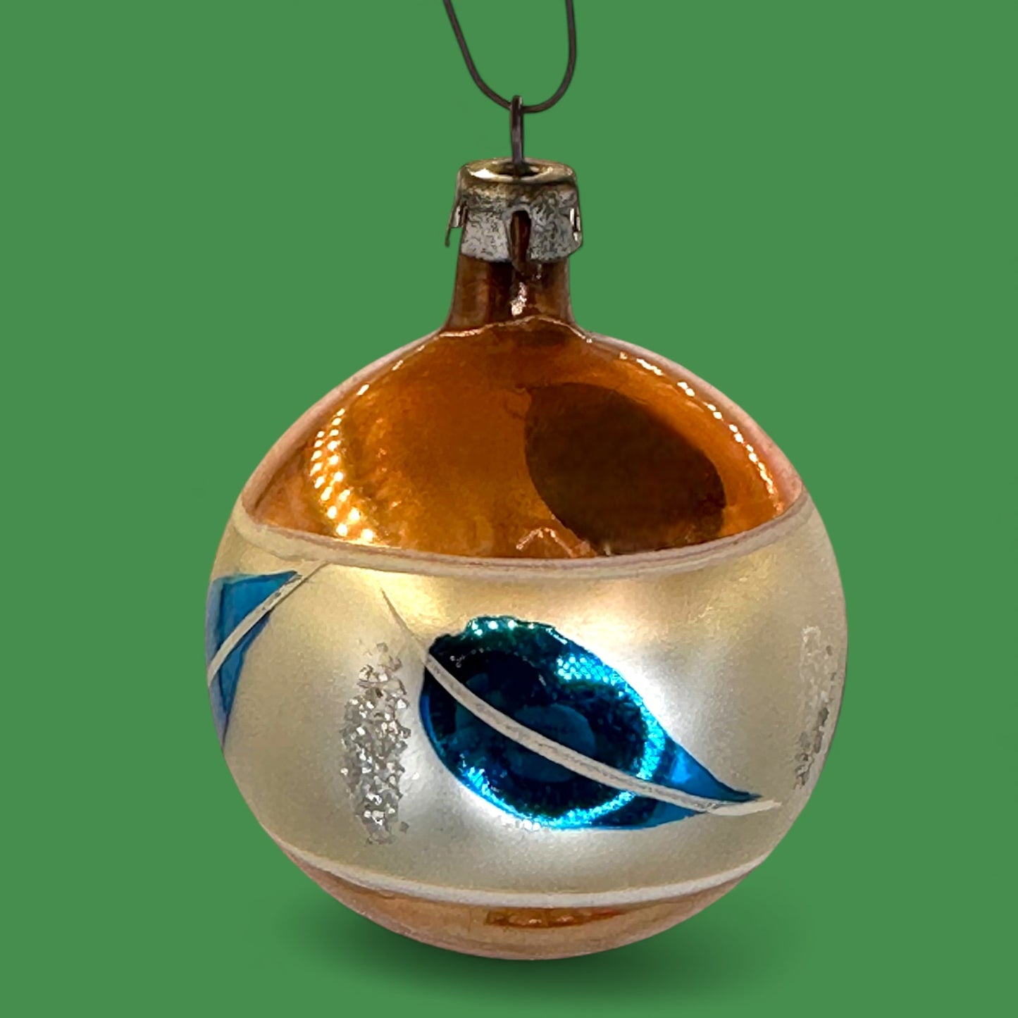 Vintage Shiny Brite Ornaments, 12-piece Set, Retro Christmas Decor - Indents - Mercury Glass