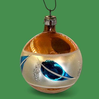 Vintage Shiny Brite Ornaments, 12-piece Set, Retro Christmas Decor - Indents - Mercury Glass