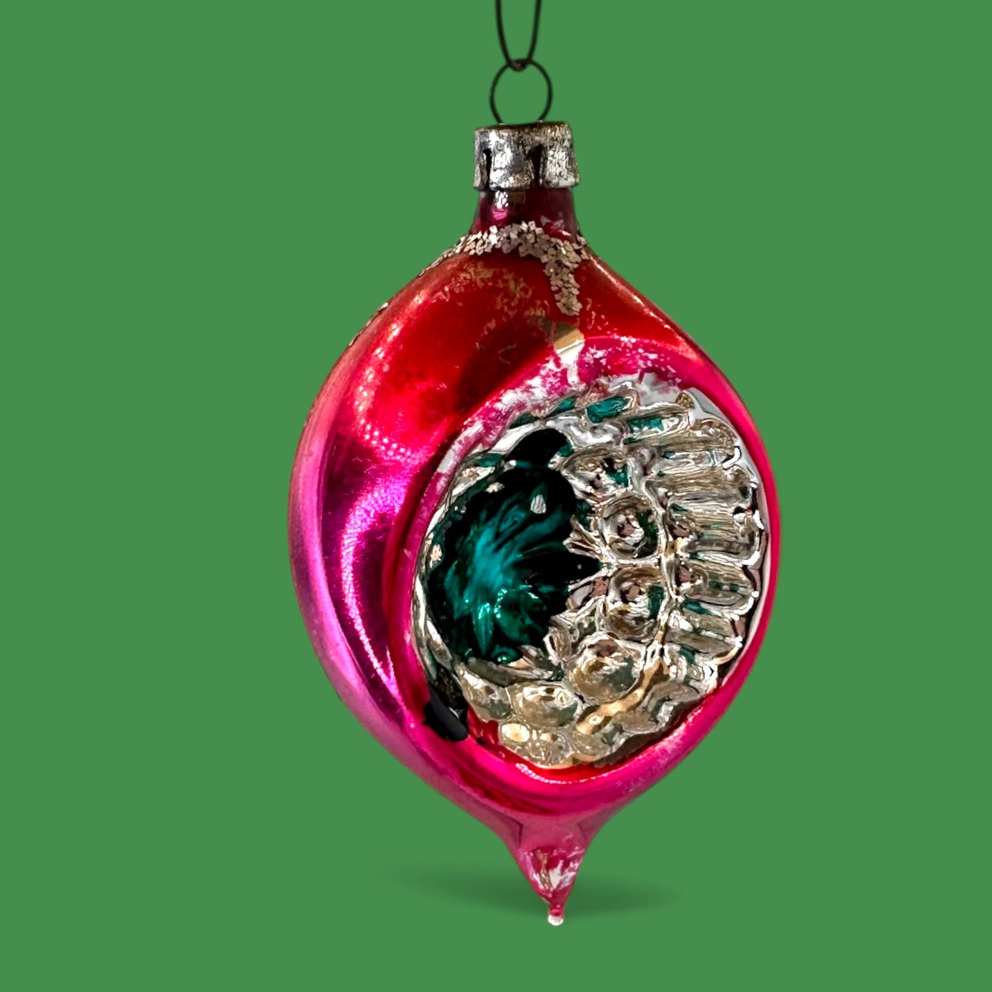 Vintage Shiny Brite Ornaments, 12-piece Set, Retro Christmas Decor - Indents - Mercury Glass