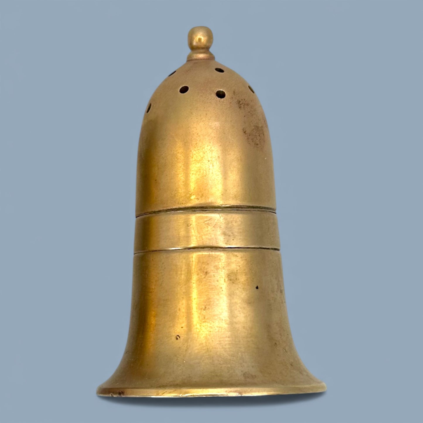 Vintage Brass Bullet Salt and Pepper Shakers