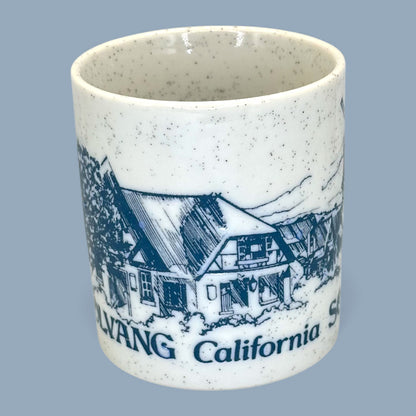 Vintage Solvang California Blue and White Tourist Replacement Mug