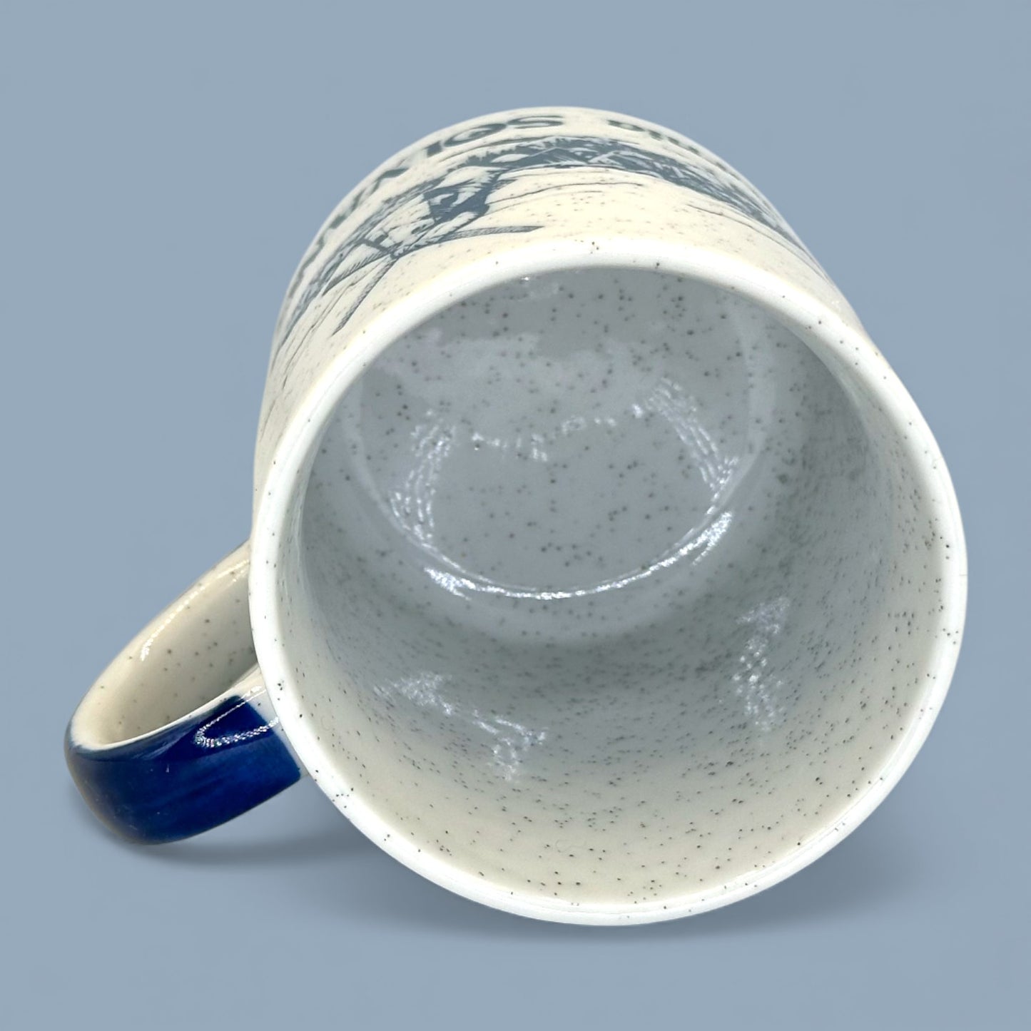 Vintage Solvang California Blue and White Tourist Replacement Mug