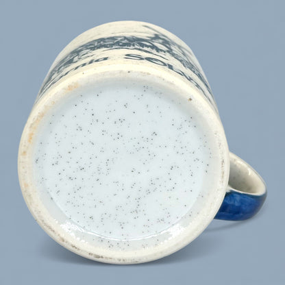 Vintage Solvang California Blue and White Tourist Replacement Mug