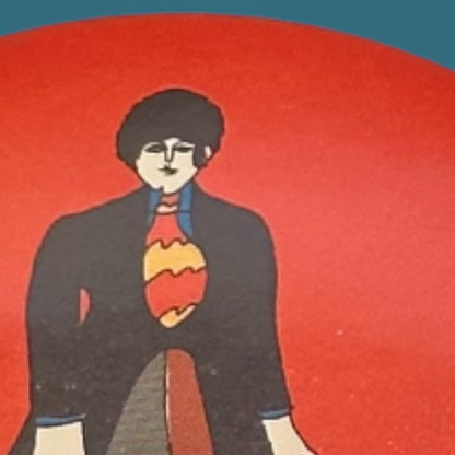 Vintage Paul McCartney Yellow Submarine Beatles Pinback 1968 Original