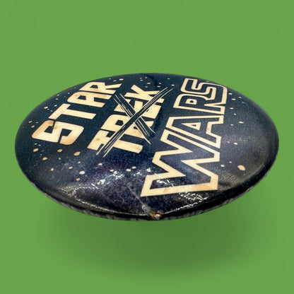 Vintage Star Trek X Star Wars Pinback Button